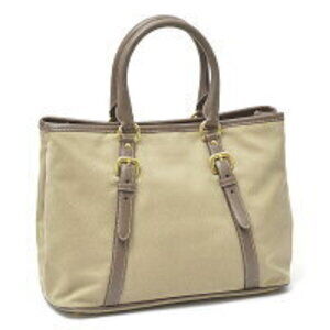 Prada shoulder bag Khaki Green canvas brown handbag leather